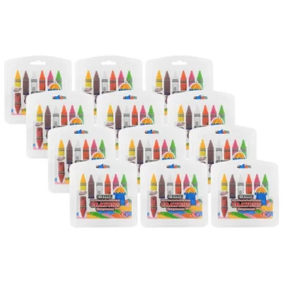 BAZIC Products&reg; Double-Ended Premium Super Jumbo Crayons, 12 Colors, 6 Per Pack, 12 Packs image {6}