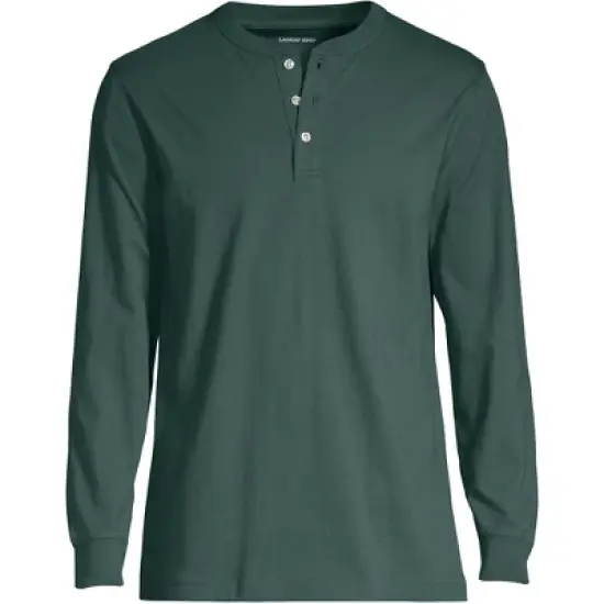 Lands' End Men's Super-T Long Sleeve Henley Shirt image {4}