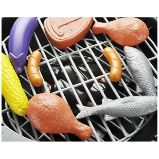 Insten 23 Piece Kids Toy Grill Playset, Pretend Kitchen BBQ, Toy Kitchen Accessories image {3}