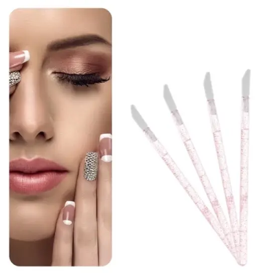 Unique Bargains Not Reusable Lip Make Up Brushes Applicator Tool Kits 50 Pcs image {3}