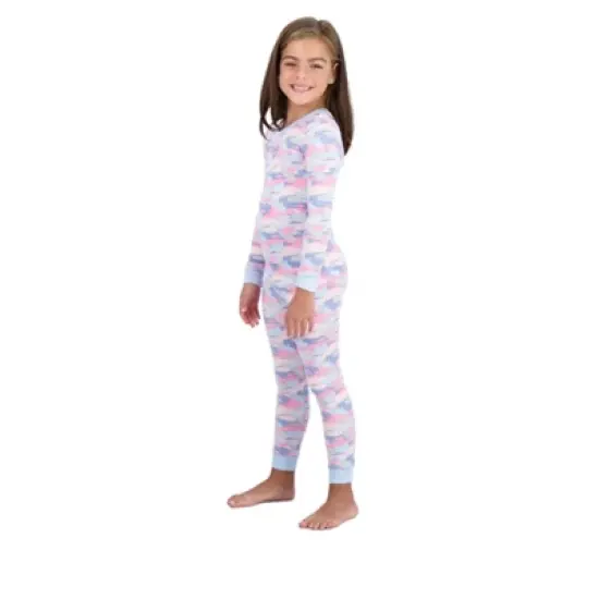 Sleep On It Girls Super Soft 2-Piece Snug Fit Pajama Set - Camo image {3}