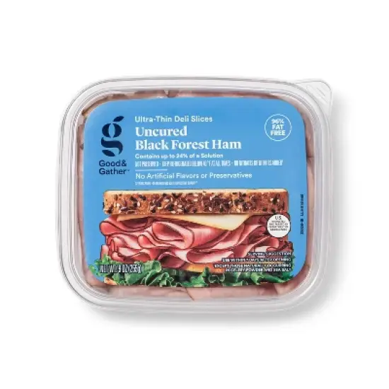 Uncured Black Forest Ham Ultra-Thin Deli Slices - 9oz - Good & Gather&trade; image {4}