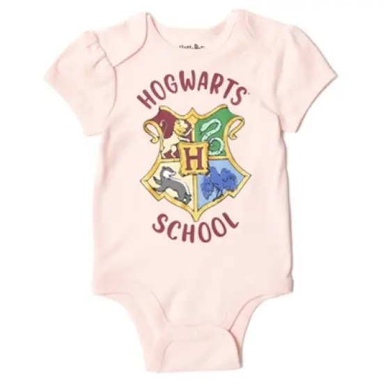 Harry Potter Baby Fleece Pullover Hoodie Bodysuit and Pants 3 Piece Outfit Set Newborn to Infant image {4}