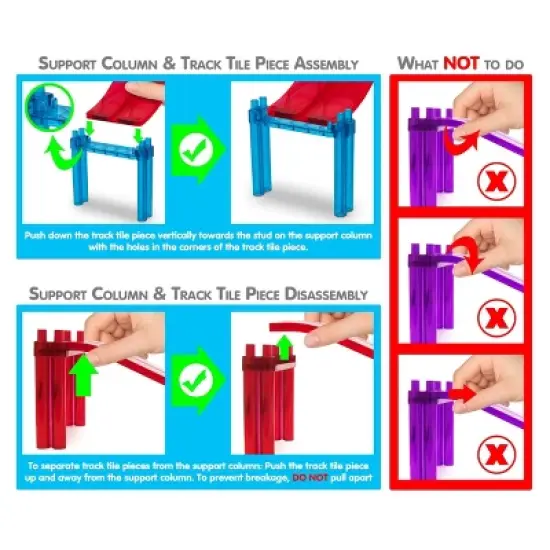 PICASSO-TILES Race Track Magnetic Tiles for Kids, 80PCS with 2 Racing Cars, Construction STEM Building Blocks Educational Toy image {5}