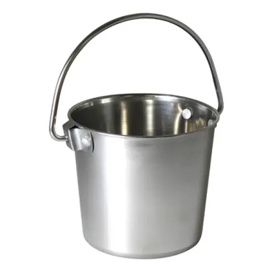 Pail SS Round w/ Rivets 2 qt image {2}
