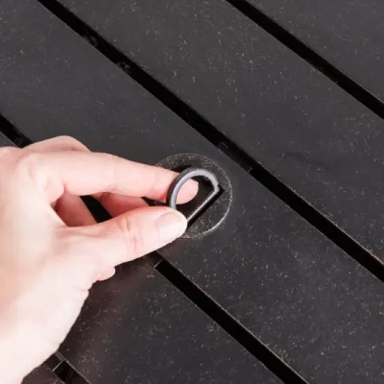 Fire Sense 44&rdquo; Grand Cooper Aluminum Gas Fire Pit 55,000 BTU Multi-Functional - Protective Cover and Clear Fire Glass - Round - Bronze Finish image {7}