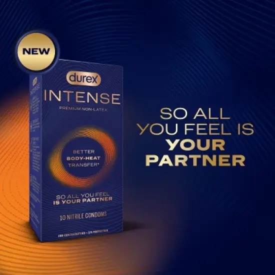 Durex Intense Premium Non-Latex Condoms image {1}