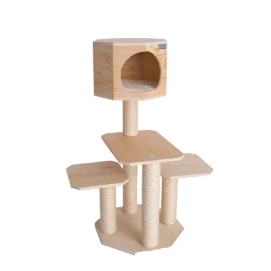 Armarkat Real Wood Premium Model S4203 Scots Pine, Solid Wood Cat Tree, 46" Tall   image {6}