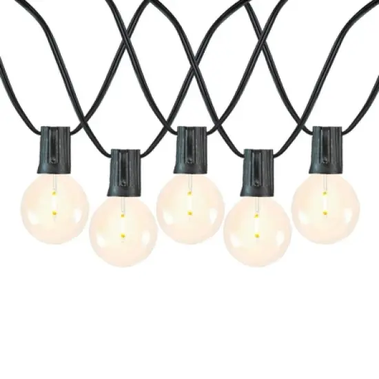 Novelty Lights Warm White LED G50 Globe Plastic Shatterproof Outdoor Patio String Lights image {1}