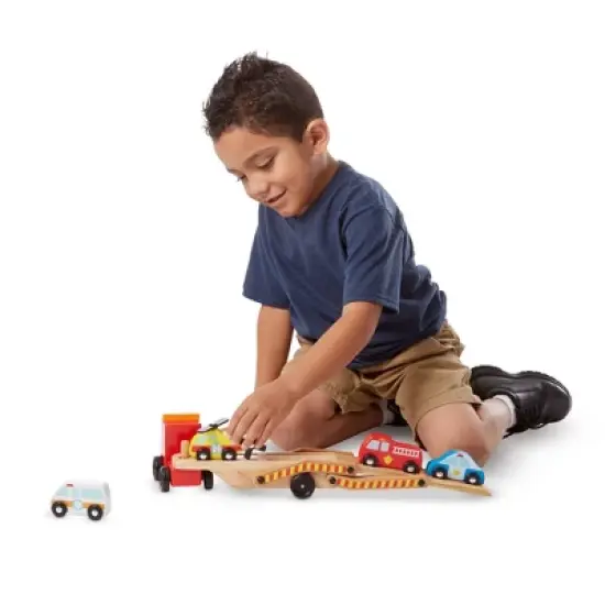 Melissa & Doug Wooden Emergency Vehicle Set of 6 image {7}