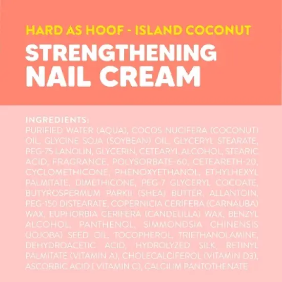 ONYX Professional Hard as Hoof Strengthening Coconut Nail Cream - 1oz image {6}