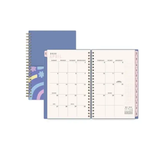 Blue Sky Brook Gossen Planner with Pocket 5"x8" Weekly/Monthly Wirebound (15 Month) Flower Flow Undated image {3}