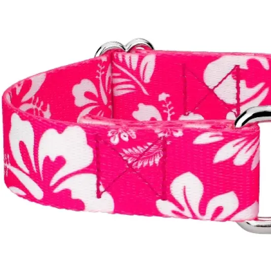 Country Brook Petz - Pink Hawaiian Martingale Dog Collar image {4}