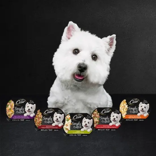 Cesar Simply Crafted Chicken, Carrots & Green Beans Adult Wet Dog Food Meal Topper -1.3oz image {8}