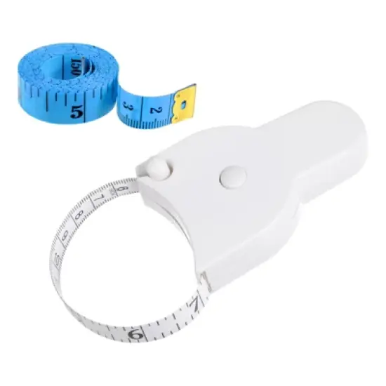 Unique Bargains Retractable Accurate Tailors Tape Dual-sided Rulers and Measuring Tools image {9}
