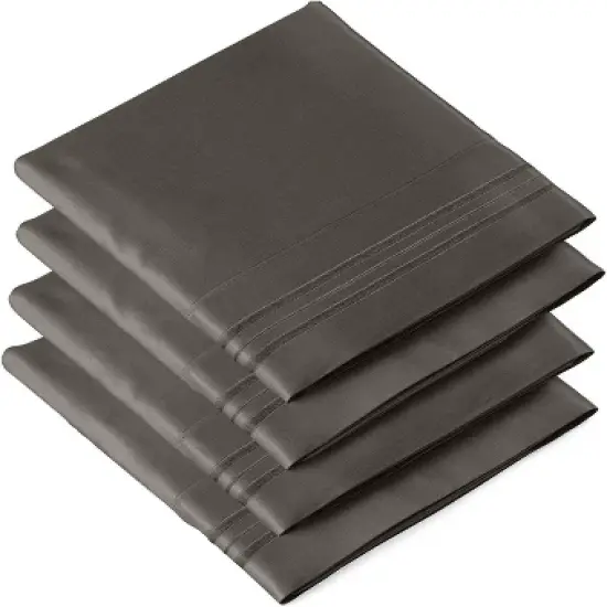 Pillowcase Set of 4 Soft Double Brushed Microfiber - CGK Linens image {1}