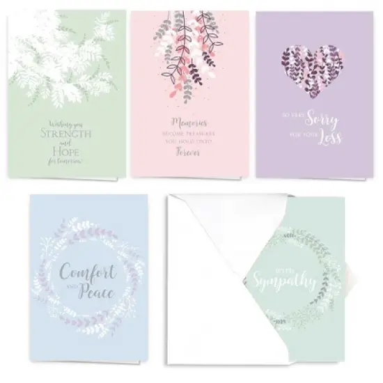 25ct Expressions Of Sympathy Card Packs image {1}