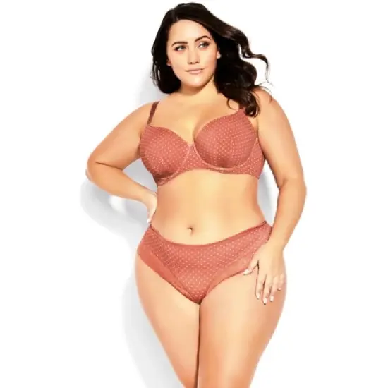 Women's Plus Size Smooth & Chic T-Shirt Bra - rose spot | CITY CHIC image {4}