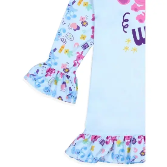 Nickelodeon Toddler Girls' Blue's Clues School Sleep Pajama Dress Nightgown Blue image {2}