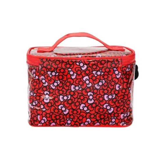 Hello Kitty Bows Clear Plastic Printed Cosmetic Case image {3}