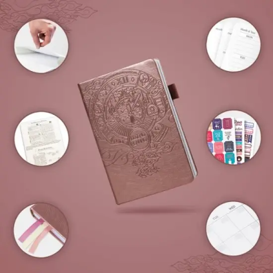 Undated Planner Weekly 5.5"x8" Rose Gold - Legend Planner image {1}