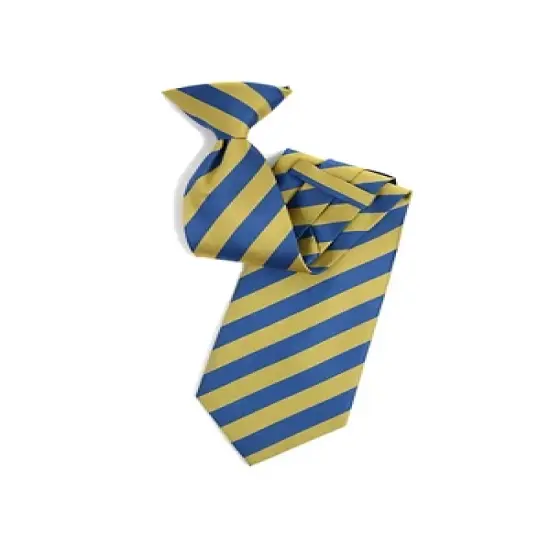 College 1/2" Striped Colored Woven Clip On Neck Tie image {4}