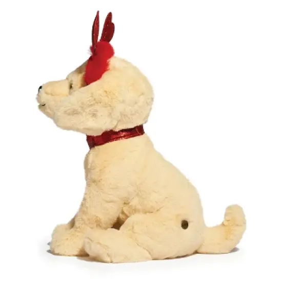 FAO Schwarz 12" Sparklers Toy Plush Labrador with Removable Red Heart Boppers image {3}
