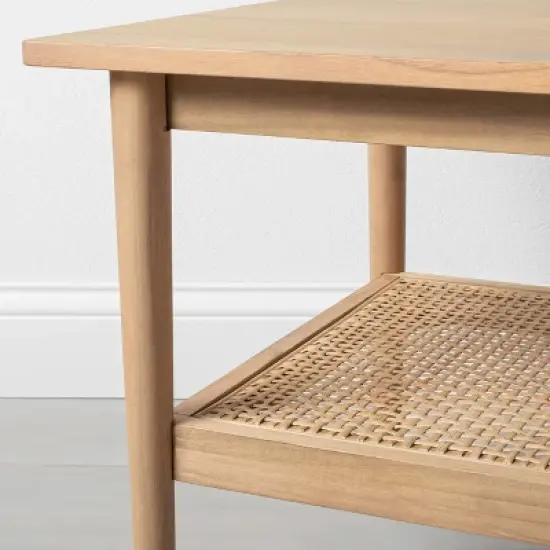 Wood & Cane Coffee Table - Hearth & Hand&trade; with Magnolia image {1}
