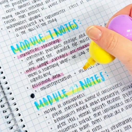 Wrapables Mini Stackable Highlighters, Cute Multi-color Markers, Unicorn image {3}