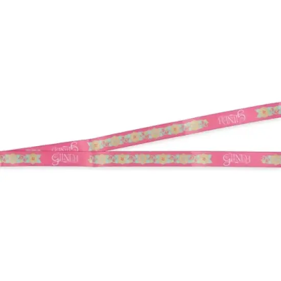 Wicked Lanyard You're Gonna Be Popular Breakaway Clear ID Badge Holder Keychain Pink image {3}