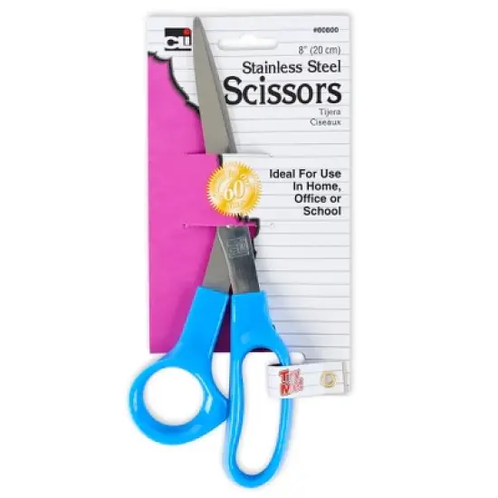 Charles Leonard Stainless Steel Scissors, 8", Pack of 24 image {1}