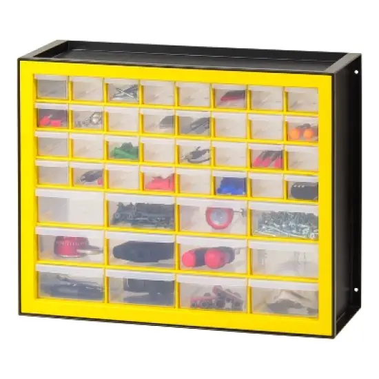 IRIS Drawer Parts Cabinet Black/Yellow image {2}
