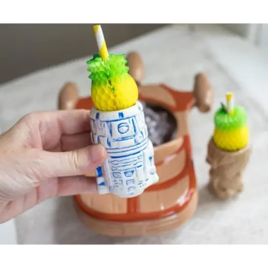Beeline Creative Geeki Tikis Star Wars Landspeeder Punch Bowl with Luke and R2-D2 Mini Muglets image {3}