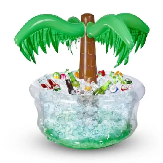 Playbees Inflatable Palm Tree Cooler 28 inch image {1}