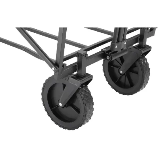 EchoSmile 4.06 cu. ft. Fabric Portable Garden Cart with Adjustable Rolling Wheels image {2}