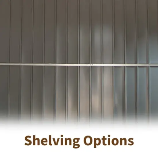 Syemin Deck Boxes Durable, Horizontal Compact Storage Shed for Garden, Backyard, Patio, Closet Deck Box, Brown, 138.11"*150.8"*78.7" image {1}