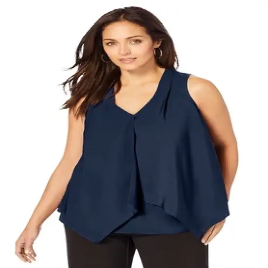 Jessica London Women&rsquo;s Plus Size Flyaway Tank image {4}