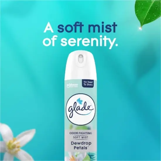 Glade Aerosol Room Air Freshener Spray - Dewdrop Petals - 8oz image {4}