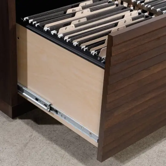 Palo Alto Small Office Credenza Spiced Mahogany - Sauder image {5}