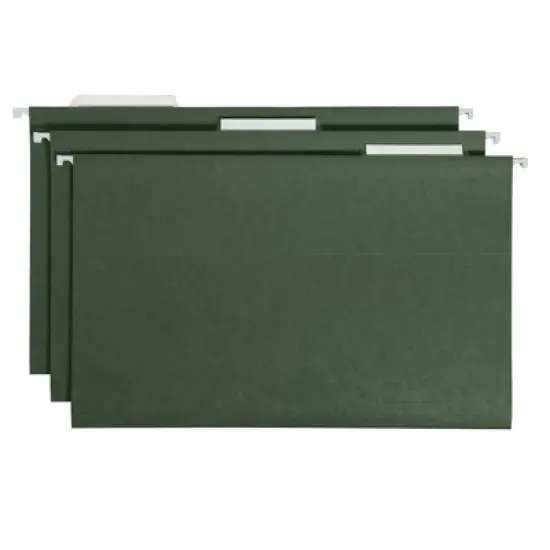 Smead Hanging File Folder with Tab,  1/3- Cut Adjustable Tab, Legal Size, PAPER,  25 per Box (64135) image {2}