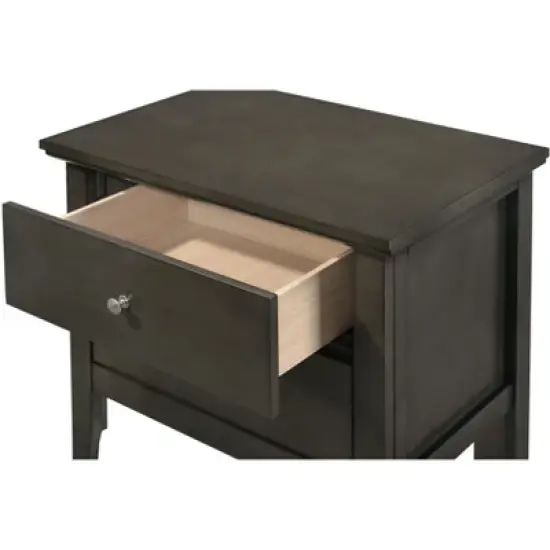 Passion Furniture Primo 2-Drawer Nightstand (24 in. H x 15.5 in. W x 19 in. D) image {2}