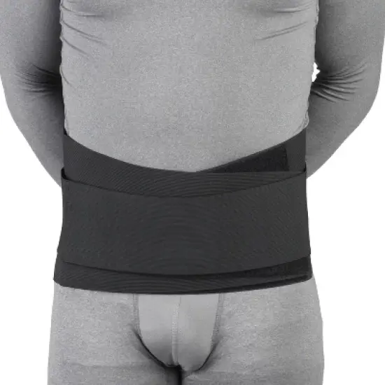 OTC Sacro Brace, Lower Back, Heavy Duty Support, Thermo Pad, Black image {1}