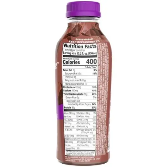 Bolthouse Farms Chocolate Protein Plus Shake - 15.2oz image {2}
