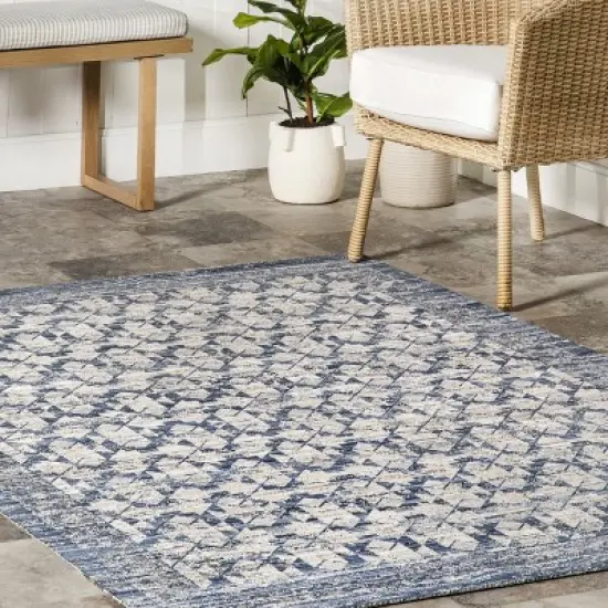 nuLOOM Chaya Geometric Machine Washable Indoor/Outdoor Area Rug image {8}