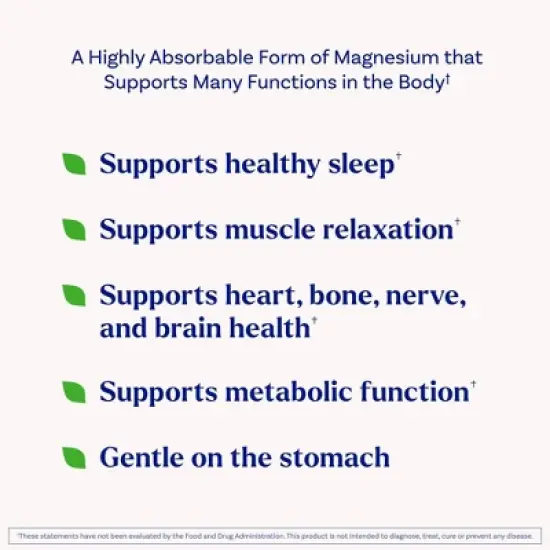 Natrol High Absorption Magnesium Glycinate 100mg Soft Chews for Healthy Sleep and Body - Cherry Lemon - 30ct image {2}