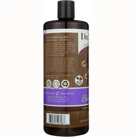 Dr. Woods Body Washes Raw Black Soap with Fair Trade Shea Butter Wash - Original 32 fl oz image {2}