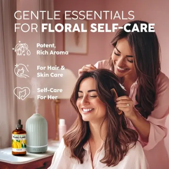 Ylang-Ylang Essential Oil (4 Fl Oz / 118 ml) -KUKKA Ylang-Ylang Oil for Diffuser & Skin - DIY Soap Making image {2}