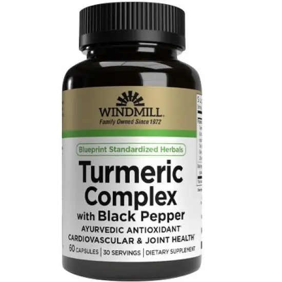 WINDMILL TURMERIC COMPLEX W/ BLACK PEPPER CAPS, 60 CT image {3}