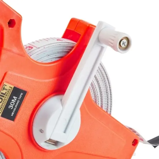 Built Industrial Open Reel Track and Field Measuring Tape, Retractable 30 Meter Tape Measure for Long Jump image {6}