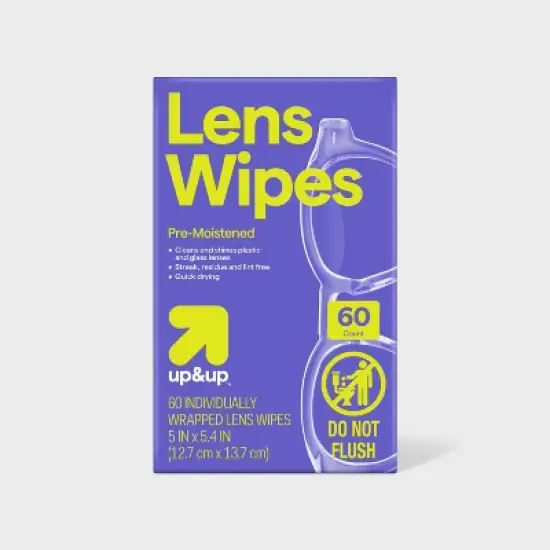 Pre-Moistened Lens Wipes - 60ct - up&up&trade; image {5}